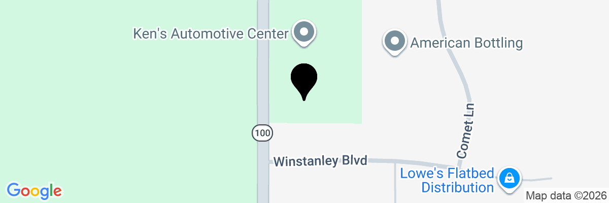 Map showing facility locations