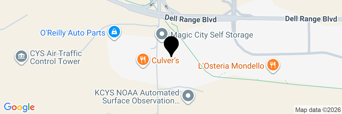 Map showing facility locations