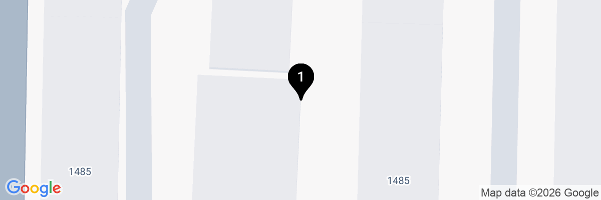 Map showing facility locations